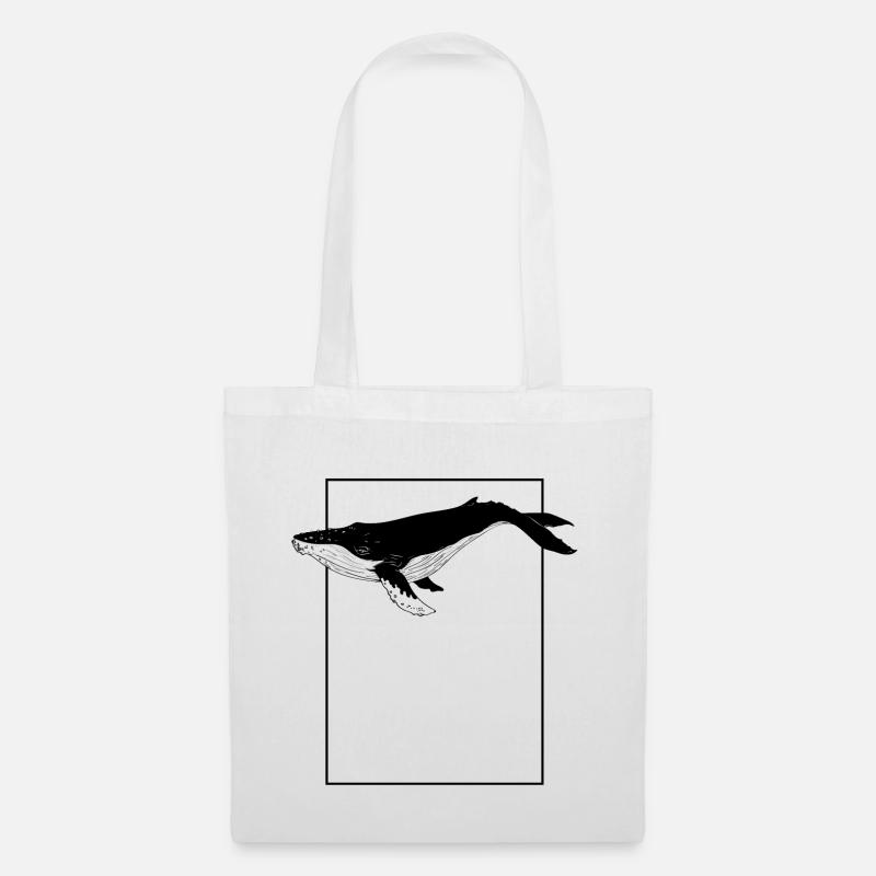 Whale - Tote Bag - white