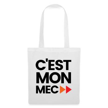C'est mon mec - Sac en tissu - blanc - Devant