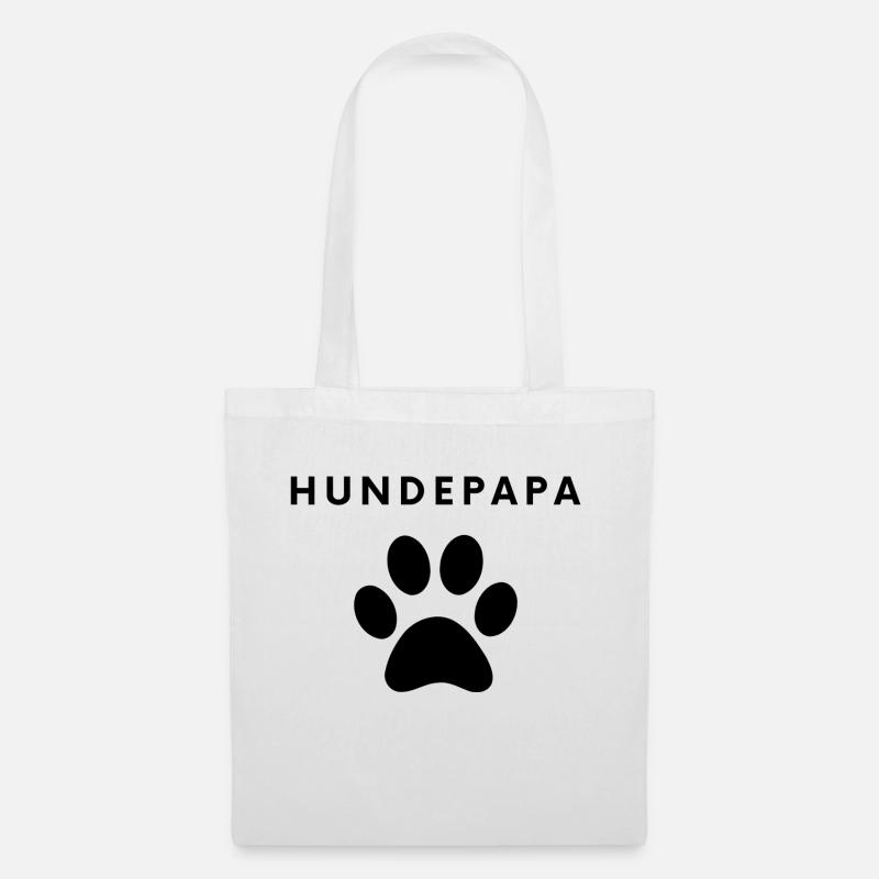Hundepapa - Stoffbeutel - Weiß