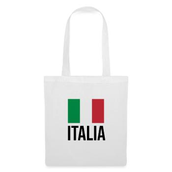 Italia Italy Italian - Sac en tissu - blanc - Devant