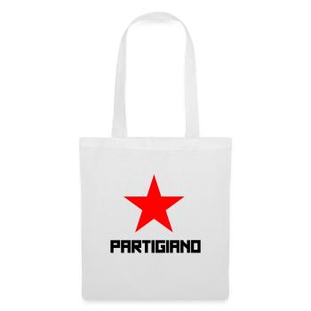 O Partigiano Italie Italien - Sac en tissu - blanc - Devant
