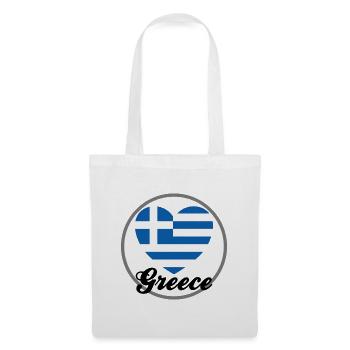 Grec drôle disant cadeau de la Grèce - Sac en tissu - blanc - Devant