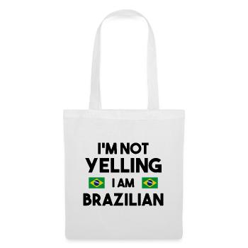 Cadeau brésilien drôle disant Brésil - Sac en tissu - blanc - Devant