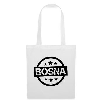 Bosnien Lustiger Bosna Spruch als Geschenk - Stoffbeutel - Weiß - Vorne