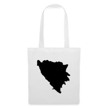 Bosnien Lustiger Bosna Spruch als Geschenk - Stoffbeutel - Weiß - Vorne