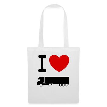 Lastwagenfahrer Lustiges Lastwagen Geschenk Spruch - Stoffbeutel - Weiß - Vorne