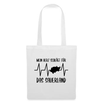 Lustiger Sauerland Spruch als Geschenk! - Stoffbeutel - Weiß - Vorne