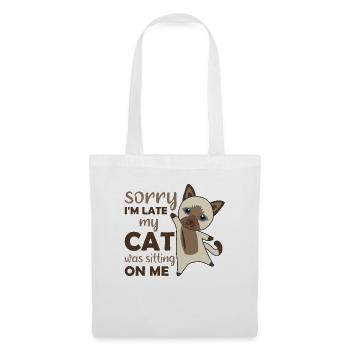 Chat Chat Chat Rigolo rigolo - Sac en tissu - blanc - Devant