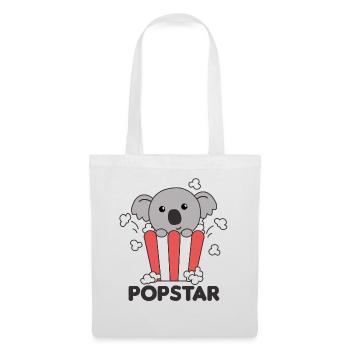 Koala Popcorn Time Funny Animal in Food - Tote Bag - white - Front
