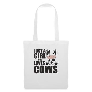 Just a girl who loves cows cow calf - Tote Bag - white - Front