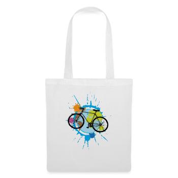 Drôle de vélo cadeau rengaine sur le vélo - Sac en tissu - blanc - Devant