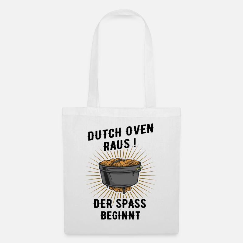 Dutch Oven dopfen Geschenke - Stoffbeutel - Weiß