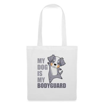 My dog is my Bodyguard Hunde Australian Sheperd - Sac en tissu - blanc - Devant