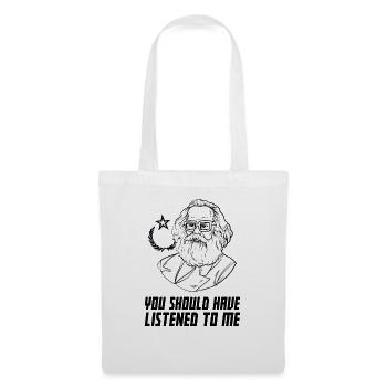 Énonciation socialiste drôle au sujet du socialisme ! - Sac en tissu - blanc - Devant