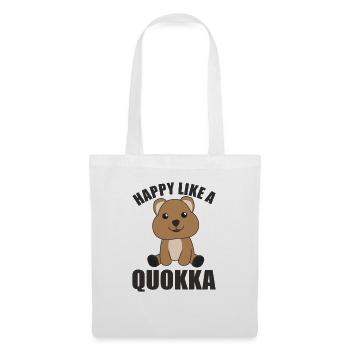 Happy like a Quokka - sweet Quokka's sweet animals - Tote Bag - white - Front