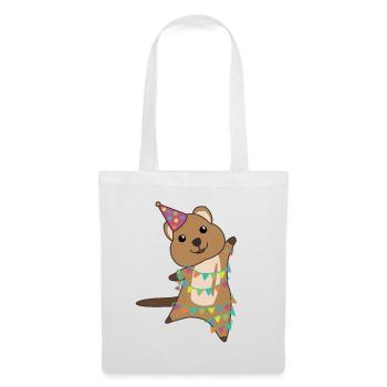 Quokka wishes happy birthday to you Quokkas - Tote Bag - white - Front
