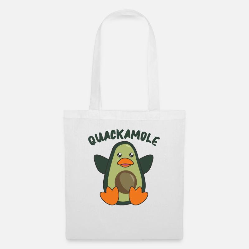 Avocado mignon avocat de canard avocat - Sac en tissu - blanc