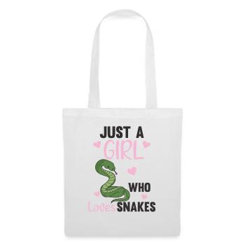Une seule fille, Les serpents Aime Le Serpent Mignon - Sac en tissu - blanc - Devant