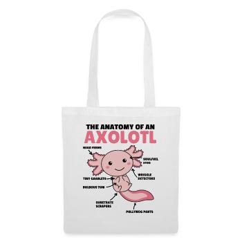 Axolotl Explanation Anatomy of an Axolotl - Tote Bag - white - Front