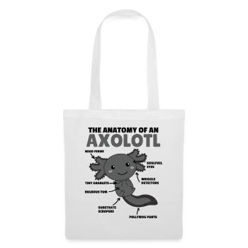 Axolotl Explanation Anatomy of an Axolotl - Tote Bag - white - Front