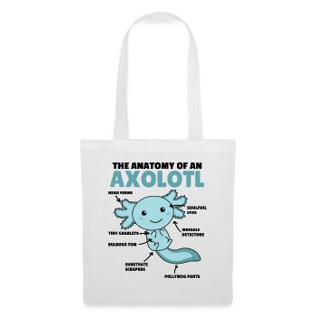 Axolotl Explanation Anatomy of an Axolotl - Tote Bag - white - Front