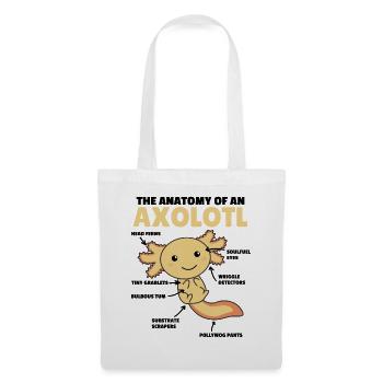 Axolotl Explanation Anatomy of an Axolotl - Tote Bag - white - Front