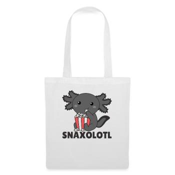 Snaxolotl Axolotl Liebhaber süße Tiere Popcorn - Stoffbeutel - Weiß - Vorne