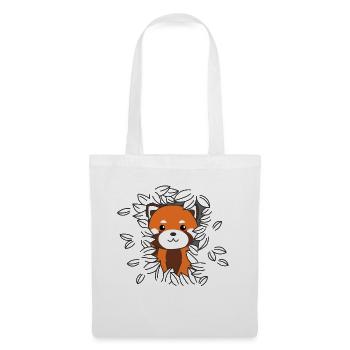 Panda rouge animaux doux pour les enfants Kawaii - Sac en tissu - blanc - Devant