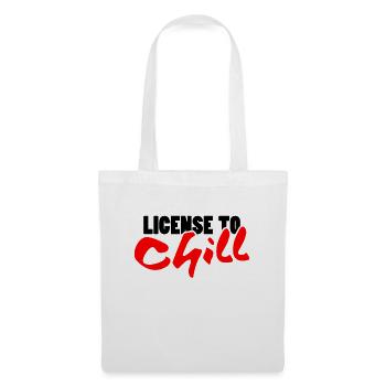 Licence pour se détendre - Chill - Sac en tissu - blanc - Devant