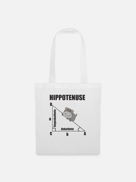 Nerd Geometrie Hippotenuse Hypotenuse Mathe - Mulepose - hvid