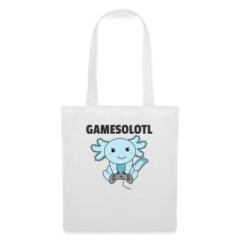 Axolotl Gamesolotl animaux doux pour les joueurs - Sac en tissu - blanc - Devant