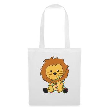 Lion Christmas Snow Winter Animals Lions - Tote Bag - white - Front