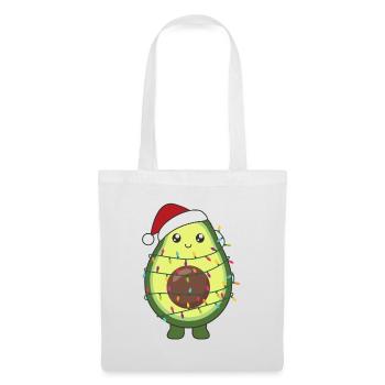 Avocado Christmas Lights Funny Avocados - Tote Bag - white - Front
