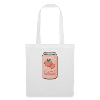 Kawaii soft drink Aesthetics Japanese Peach Juice - Tote Bag - white - Front