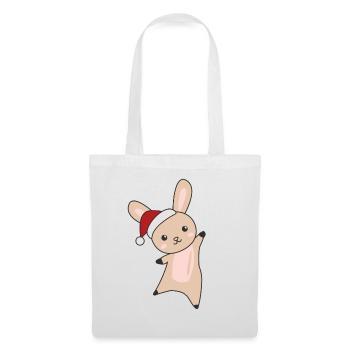 Rabbit Merry Christmas Winter Animals Rabbits - Tote Bag - white - Front
