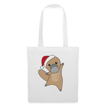 Platypus Christmas Platypuses cute animals - Tote Bag - white - Front
