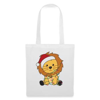 Lion Christmas Snow Winter Animals Lions - Tote Bag - white - Front