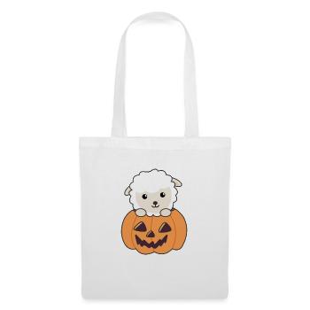 Sheep in pumpkin cute sheep Happy Halloween - Tote Bag - white - Front