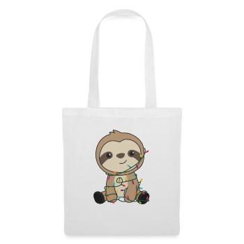 Sloth Christmas Snow Winter Animals Sloths - Tote Bag - white - Front