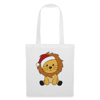 Lion Christmas Snow Winter Animals Lions - Tote Bag - white - Front