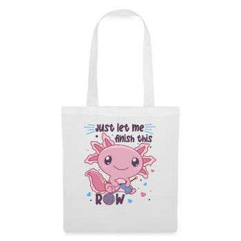Axolotl knits for every knit and crochet friend - Tote Bag - white - Front