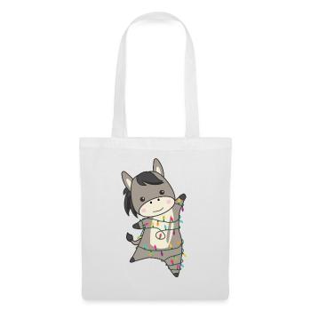 Donkeys Christmas Donkeys Winter Animals - Tote Bag - white - Front