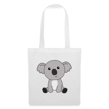 Koala mignon animaux mignons pour les enfants mignons - Sac en tissu - blanc - Devant