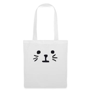 Katze - Stoffbeutel - Weiß - Vorne