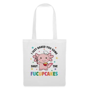 Je viens de vous faire cuire un peu de fermeture des fucupcakes axolotl - Sac en tissu - blanc - Devant