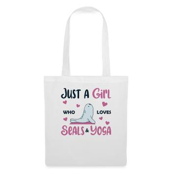 Just a girl who loves seals and yoga - Tote Bag - white - Front