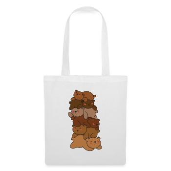 Bears Stack Cute Bear Anime Bears - Tote Bag - white - Front