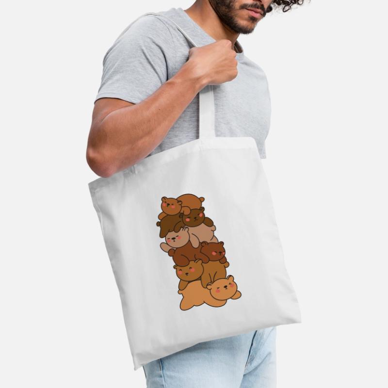 Bears Stack Cute Bear Anime Bears Tote Bag