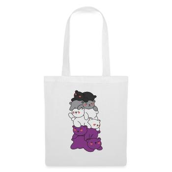 Asexual Flag Pride LGBTQ Bear cute animals - Stoffbeutel - Weiß - Vorne