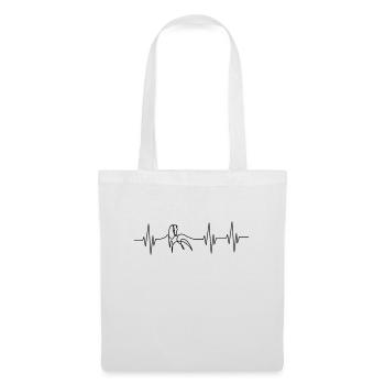 Chevaux Heartbeat Rider Rider Puls - Sac en tissu - blanc - Devant